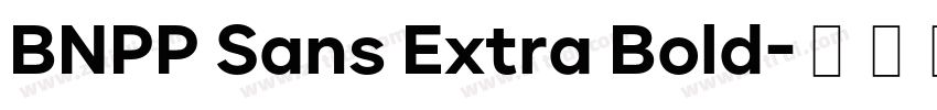 BNPP Sans Extra Bold字体转换